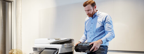 support wird an einem mfp durchgefuehrt